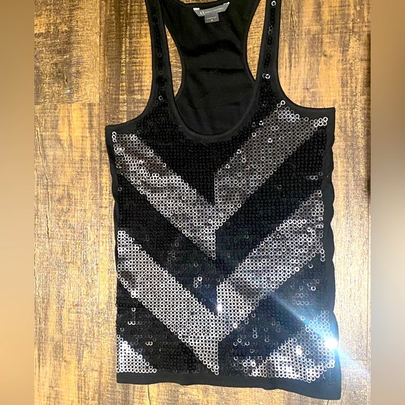 SOLD. Armani Exchange chevron sequence tank top-gorgeous!!! - Picture 2 of 7